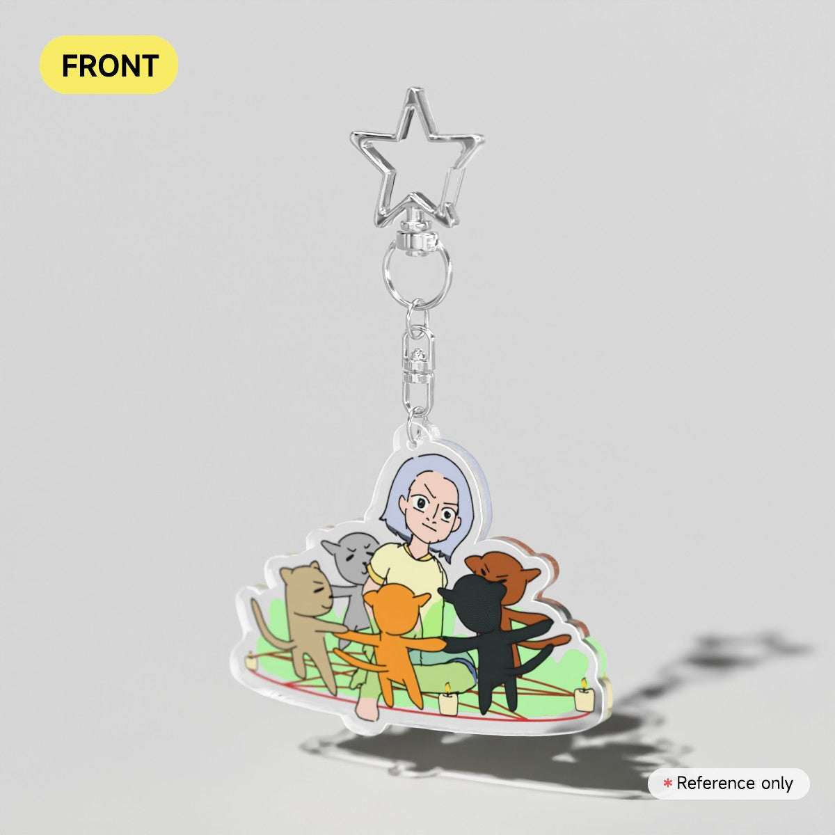 A CULT OF CATS [ NORMAL NOUNS ] - Clear Acrylic Keychain