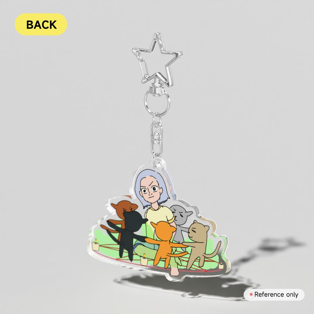 A CULT OF CATS [ NORMAL NOUNS ] - Clear Acrylic Keychain