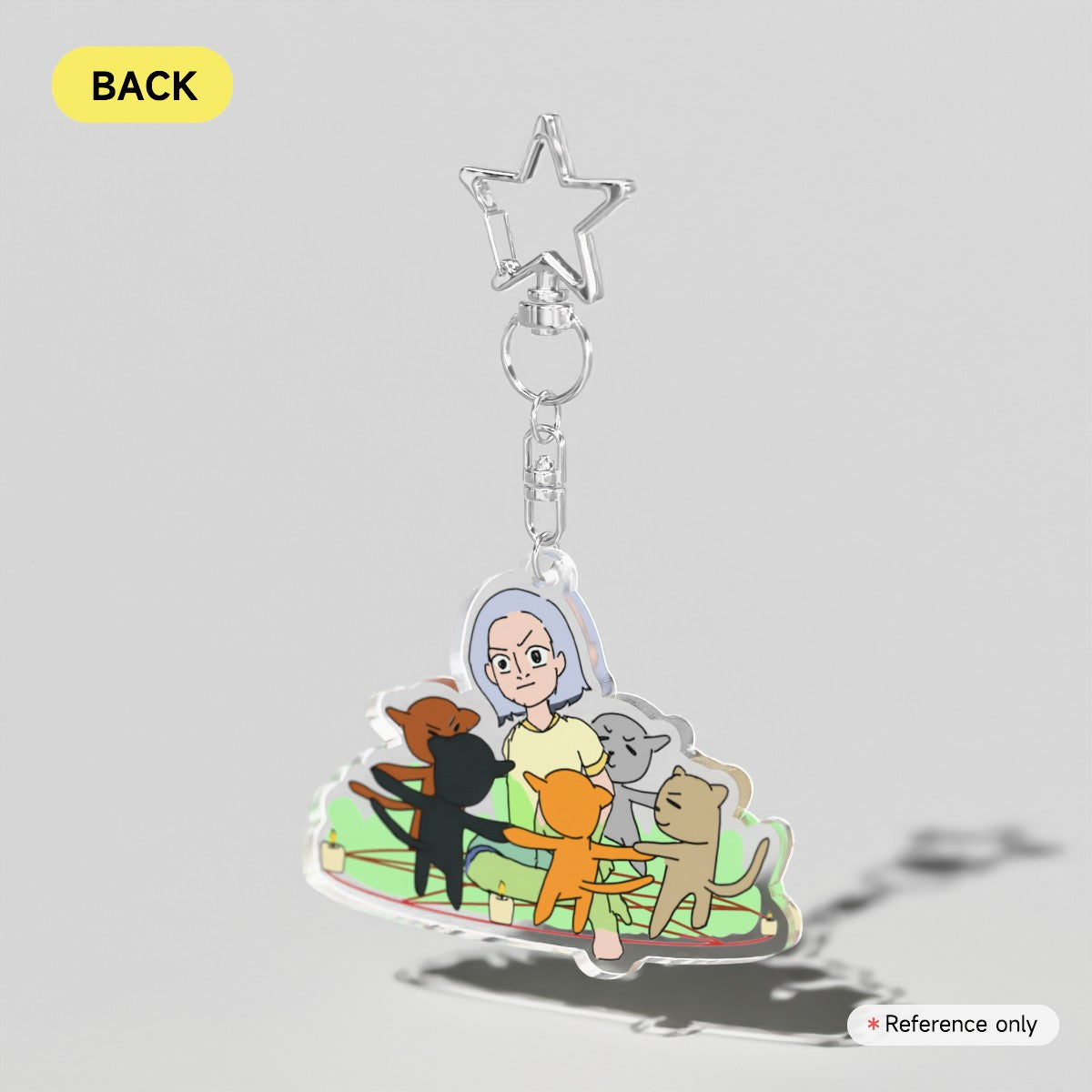 A CULT OF CATS [ NORMAL NOUNS ] - Clear Acrylic Keychain