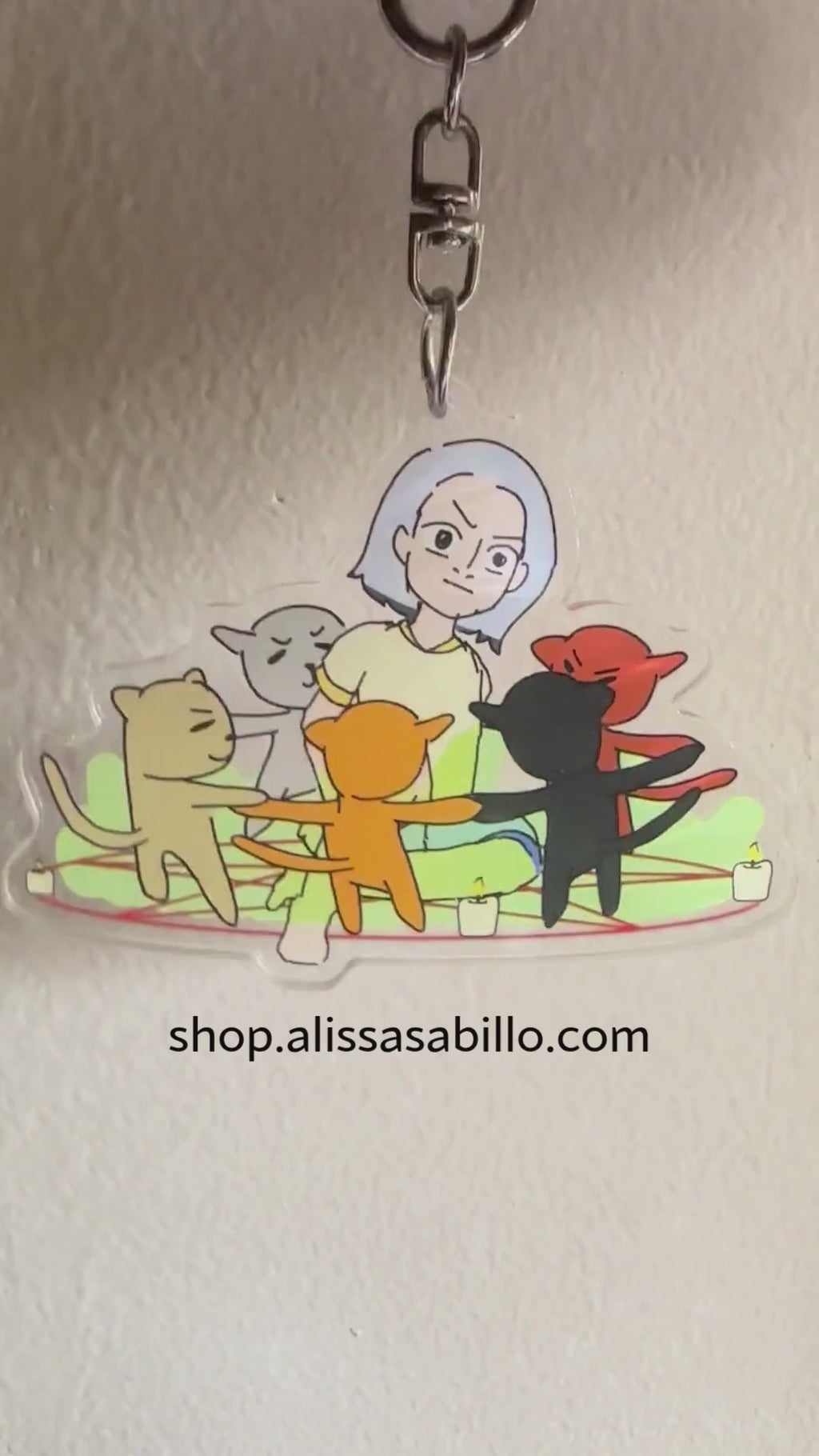 A CULT OF CATS [ NORMAL NOUNS ] - Clear Acrylic Keychain